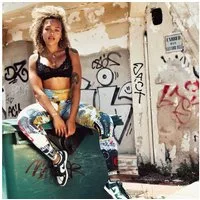 YAKUZA Leggings Play mit mittelhohem Bund und integrierter Einschubtasche