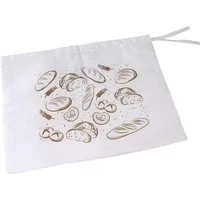 FACKELMANN Brottasche Brotbeutel zum Frischhalten, 43 x 34 x 0,3 cm, 1 Stück, Baumwolle, Frisches Brot für mehrere Tage