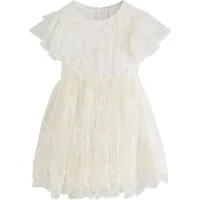 Next Partykleid Festliches Mesh-Kleid mit Schleife und Verzierung (1-tlg)