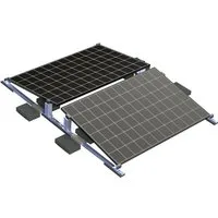 avoltik Solarmodul-Halterung Halterung Flachdach Ballast Montageset PV Winkel 10° f. 2 Module, (Die PV Halterung ist geeignet für Photovoltaik-Module mit max. 2000 mm x 1200 mm., Die Halterung ermöglicht Module in mehrere Richtungen auszurichten., Di