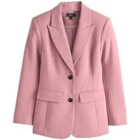 Next Jackenblazer Figurformender einreihiger Blazer, Kurzgröße (1-tlg)