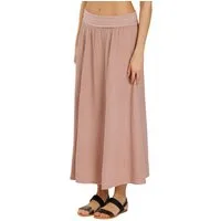 Caspar Maxirock Damen Musselin Maxi Rock lang 100% Baumwolle Made in Italy - Ro036