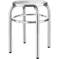 Royal Catering Barhocker Edelstahlhocker Küchenhocker Gastro Hocker Edelstahl Küche Bad Labor, Silbern
