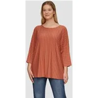 s.Oliver 3/4-Arm-Shirt T-Shirt Strukturiertes Shirt mit Fledermausärmeln