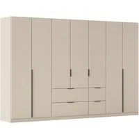 OTTO home Drehtürenschrank Kleiderschrank Schrank Garderobe AGORDO mit Dekor- oder Hochglanzfront (in zwei Griff-Farben, Breite 315 cm) mit Außenschubkästen, Serie in 7 Breiten und 2 Höhen MADE IN GERMANY