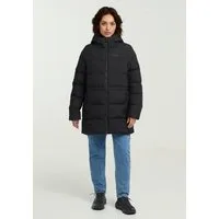 Jack Wolfskin Daunenmantel FROZEN PALACE LONG JKT W RDS mit Kapuze, wärmeisolierende Daunenfüllung, winddicht