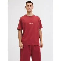 Jack & Jones Rundhalsshirt JORNORREBRO EMB TEE SS CREW NECK NOOS Baumwolle, locker geschnitten