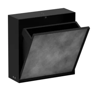 Hansgrohe Einbau Abfalleimer XtraStoris Rock 300/300/100 Mattschwarz, 56089670 56089670