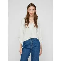 Vila Blusenshirt VIJOSA 3/4 V-NECK TOP - NOOS