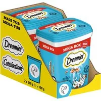 Dreamies DREAMIES™ Box Lachs 2 x 350g, Snack für: Katze