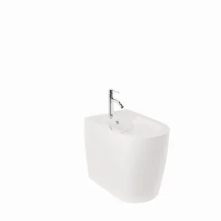 Kludi RESA R Stand-Tiefspül-Bidet 23BIB0243 55 cm verdeckte Befestigungen Weiß glänzend