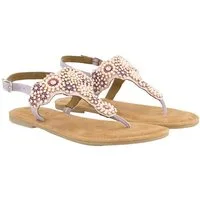 Ulla Popken Riemchensandalen Perlen Memory Foam Weite H Sandalette