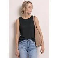 STREET ONE Mesh-Top 2-in-1-Sommertop in Unifarben