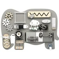 TikTakToo Motorikbrett Activity Board Elefant, mit 14 Aktivitäten