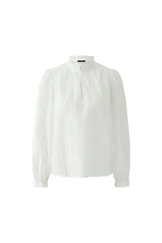 Oui - Bluse cloud dancer - Gr. - 46