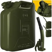monzana Aufbewahrungsbox (4 St), 3er Set 20L Metall mit Ausgießer UN-Zulassung Diesel