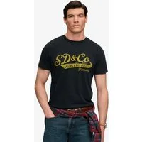 Superdry Rundhalsshirt VINTAGE SCRIPT TEE Baumwolle, relaxed fit