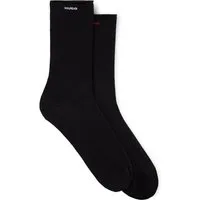 HUGO Freizeitsocken 2P RS UNI CC W (Packung, 2-Paar, 2er Pack) mit gerolltem Bündchen