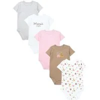 TupTam Kurzarmbody TupTam Unisex Baby Kurzarm Body mit Aufdruck Spruch 5er Pack