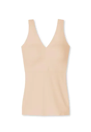 SCHIESSER - Top mit Pads sand - Gr. - 42