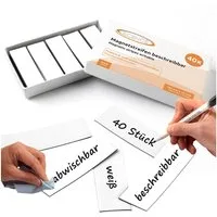 ECENCE Magnet 40 Magnetstreifen beschreibbar Etiketten Magnete (40-St)