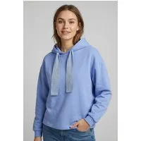 pieces Kapuzensweatshirt PCCHILLI LS GLITTER HOODIE NOOS BC mit Kordelzug in Kontrastfarbe