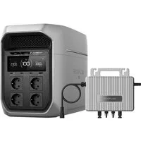 Ecoflow ECOFLOW DELTA 3 Max tragbare Powerstation, 2 048 Wh Solargenerator Powerstation 0–80 % Ladung in 47 Min erweiterbar auf 10 kWh, 3 000 W AC-Ausgang, 10 ms USV-Backup, Solarstrom für Haus & Camping