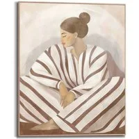 Reinders! Poster Zen Lady, Schlafzimmer - Braun - MDF - Spiritualität - 40x50 cm
