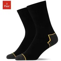 SNOCKS Arbeitssocken (2-Paar) aus Bio-Baumwolle mit Vollfrotteesohle, perfekt für stabile Stiefel
