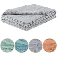 Babydecke Baumwolle (Bio) XXL (75x100 cm) Mädchen + Junge, Kuscheldecke Baby, furora BABY