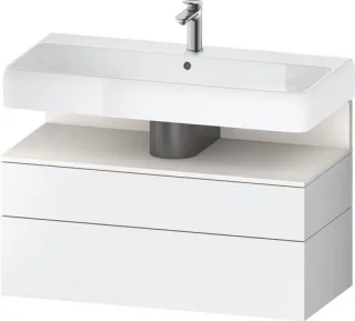 Duravit Qatego Waschtischunterbau wandhängend Weiß Matt 990x470x590 mm - QA4395084180000 QA4395084180000
