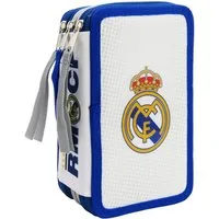 Real Madrid Federmäppchen gefüllt 3 Fächer Schreibwaren Set Schule Zuhause, (Packung, 39-tlg)