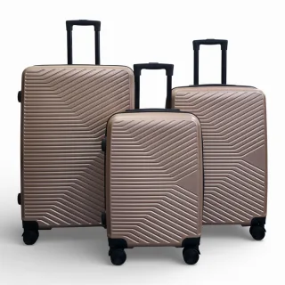Goldener Hardshell-Koffer 8-Rad-Kabinen-Gepäckset mit 3