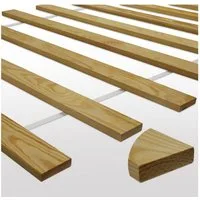Lattenrost Lattenrost Rollrost Bettrost Lattenrahmen Kiefer Holz Massiv Bett, Furnify