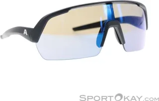 Alpina Turbo HR Q-Lite Sportbrille black matt/mirror blue one size