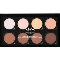 NYX PROFESSIONAL MAKEUP Highlighter HIGHLIGHT & CONTOUR PRO PALETTE, 3-in-1 Foundation, Concealer und Highlighter