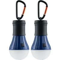 AceCamp LED-Hängeleuchte 2x LED Zeltlampe mit 6 LEDs in Blau für Camping und Outdoor, kompakt, leicht, alltagstauglich