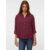 Vero Moda Langarmbluse VMAURA LS SHIRT WVN NOOS Viskose, regular fit