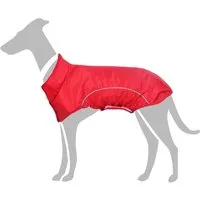 vidaXL Hundemantel, Hunde Regenmantel mit Reflexstreifen Polyester Rot 3XL