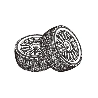 MJX 7304 RC Car Original Parts Wheel Tire P73300A P73300B2