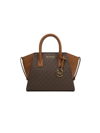 Michael Kors Avril Kleine Logo- und Leder-Umhängetasche