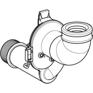 Geberit Urinal-Siphon senkrecht mit Sensor für Urinal-Steuerung ab 2009 242151001