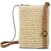 fabrizio® Umhängetasche Mini Sommertasche Handytasche - Farbwahl, Passend für Smartphones bis L17 cm x max. B 12 cm