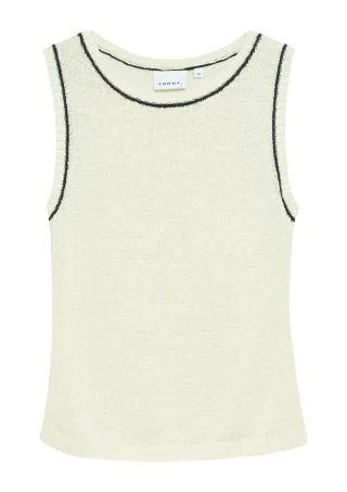 comma - Strickpullunder beige - Gr. - 44