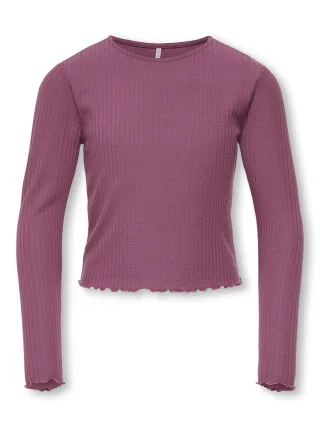 KIDS ONLY - KOGNELLA L/S O-NECK TOP JRS NOOS Grape Nectar - Gr. - 128