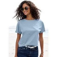 Vivance T-Shirt mit Stickerei aus angenehmer Bio-Baumwolle