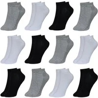 LOREZA Kurzsocken 12 Paar Jungen & Mädchen Kurzsocken - Basics - Mehrfarbig (Paar, 12-Paar, 12 Paar) 12-Paar