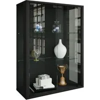 VCM Hängevitrine Wandvitrine Hängevitrine Glasvitrine Glas Udina M 80x60x25cm Vitrinenschrank, Glasschrank, hängend