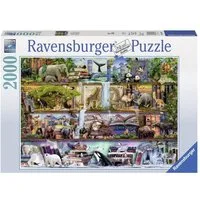Ravensburger Puzzle Aimee Stewart, Großartige Tierwelt, 2000 Puzzleteile, Made in Germany