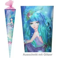 Herlitz Schultüte 70 cm Mädchen veredelt Meerjungfrau